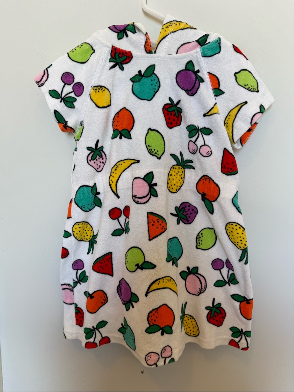 Hanna Andersson cover up with Yellow, Purple, Pink and Green Fruit Print